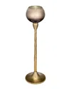 Sagebrook Home Glass Tealight Holder In Gold