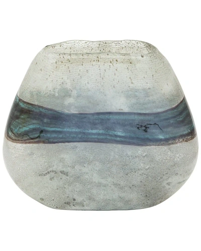Sagebrook Home Glass Vase In Gray