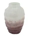 Sagebrook Home Glass Vase In Pink