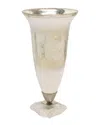 Sagebrook Home Glass Vase With Acrylic Base In Silver