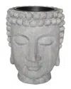 Sagebrook Home Gray Buddha Head Planter