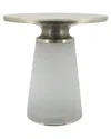 Sagebrook Home H Nebular Side Table In Clear