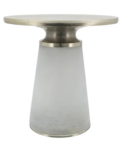 Sagebrook Home H Nebular Side Table In Clear