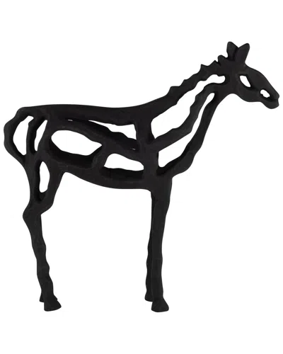 Sagebrook Home Horse Illusion Sculpture In Black