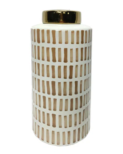 Sagebrook Home Jar In Brown