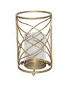 Sagebrook Home Metal Hurricane Candleholder In Gold
