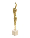 Sagebrook Home Metal Modern Female Mummy Deco In Gold