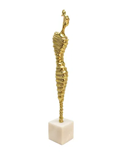 Sagebrook Home Metal Modern Female Mummy Deco In Gold