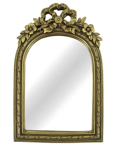 Sagebrook Home Mirror In Gilded Bow Arch 5x7 Frame In Gold