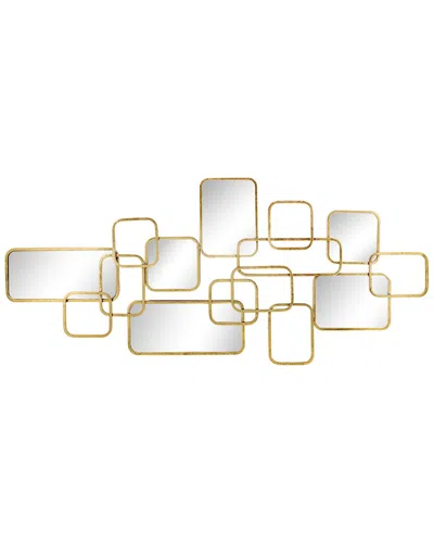 Sagebrook Home Mirrored Wall Accent In Gold