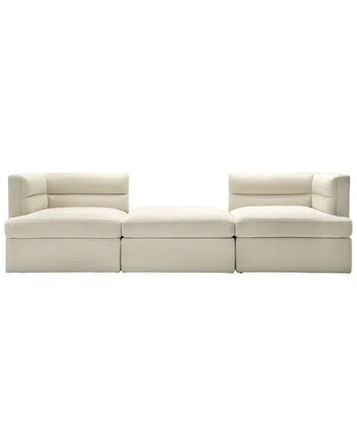 Sagebrook Home Modern Modular Sofa In Ivory