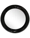 Sagebrook Home Round Mirror In Black