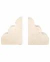 Sagebrook Home Set Of 2 Travertine Cloud Bookends