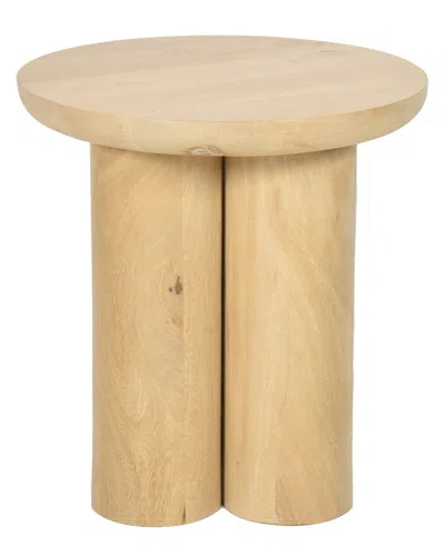 Sagebrook Home Scandinavian Farmhouse Side Table In Brown
