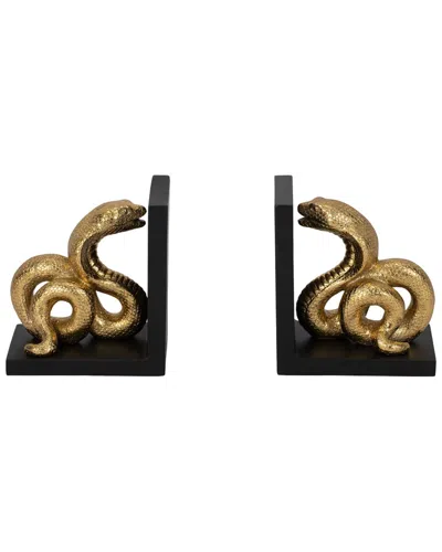 Sagebrook Home Set Of 2 6in Snake Bookends In Multi