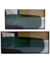 Sagebrook Home Set Of 2 Glass Trays In Multicolor