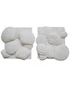 Sagebrook Home Set Of 2 Resin Sea Shell Wall Decor
