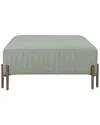 Sagebrook Home Square Ottoman In Green