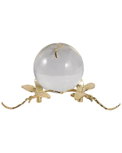 Sagebrook Home Stafford Dragonfly Paperweight In Gold