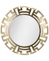 Sagebrook Home Tribal Round Mirror In Gold