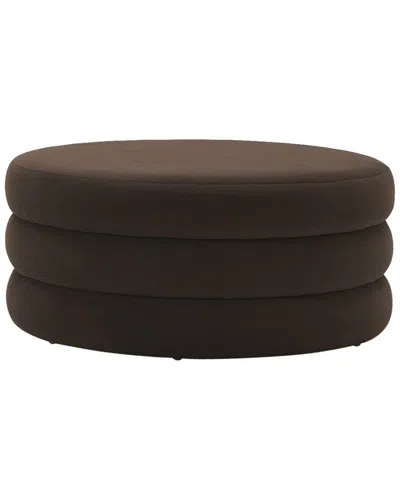 Sagebrook Home Triple Tiered Ottoman In Brown