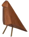 Sagebrook Home Wood 7in Standing Bird Figure In Brown