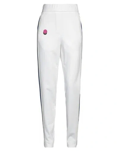Sagmeister Woman Pants White Size S Rayon, Nylon, Lycra