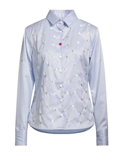 Sagmeister Woman Shirt Sky Blue Size S Cotton