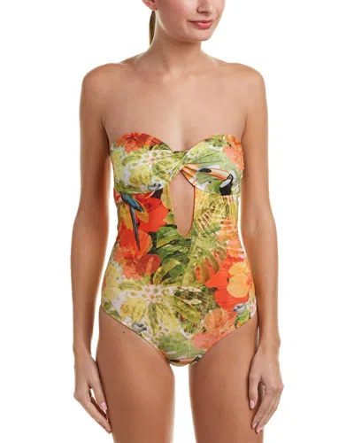 Saha Wrap Bandeau One-piece In Multi