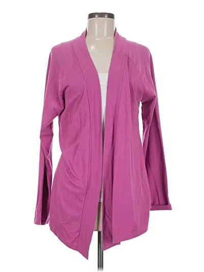 Pre-owned Sahalie Cardigan Sweater In Purple