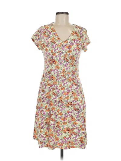 Pre-owned Sahalie Casual Dress In Yellow