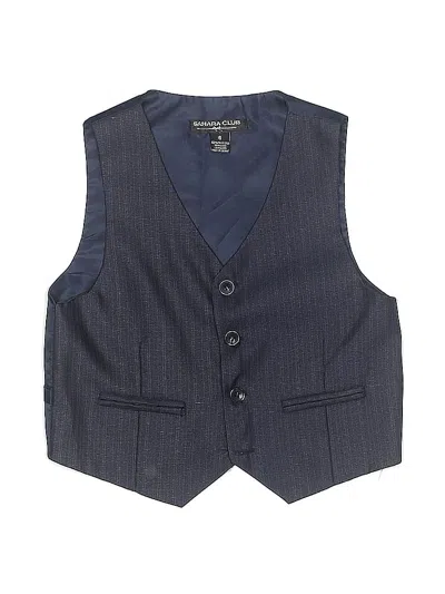 Pre-owned Sahara Club Kids' Tuxedo Vest In Blue