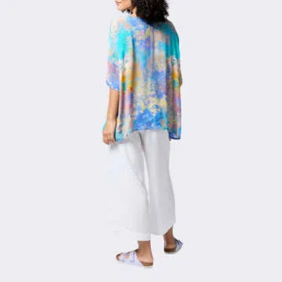 Sahara Summer Dreamscape Boxy Top In Blue