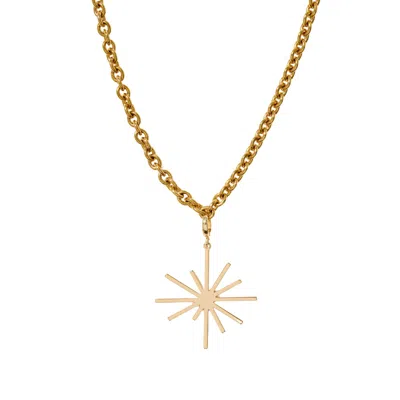 Saharas Essentials Women's Gold Plated Star Charm Necklace