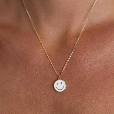 Sahira Happy Gal Necklace In White