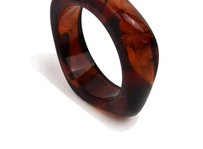 Sahira Jewelry Design Women's Acrylic Bangle In Brown