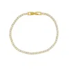 Sahira Jewelry Design Women's Annie Dainty Tennis Bracelet In Gold In Gold