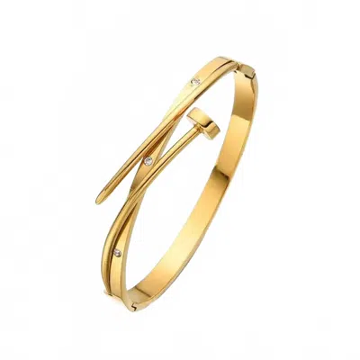 Sahira Jewelry Design Women's Kelsie Nail Bracelet In Gold