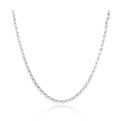 Sahira Jewelry Design Women's Kira Tennis Necklace In Silver