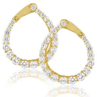 Sahira Jewelry Design Women's Naomi Large Cz Earring In 18k Gold Plated In Multi