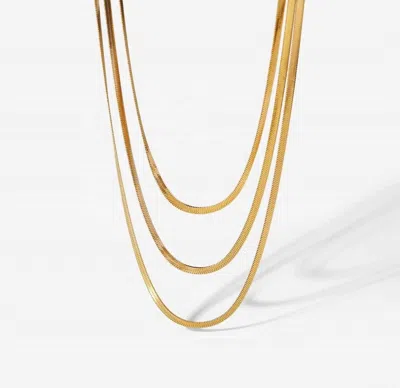 Sahira Jewelry Design Women's Penelope Multi Layered Chain Necklace In Gold