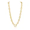 Sahira Jewelry Design Women's Rory Link Chain Toggle Necklace In 18k Gold Plated In Multi