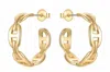 Sahira Jewelry Design Women's Rosie Link Hoops In Gold In Gold