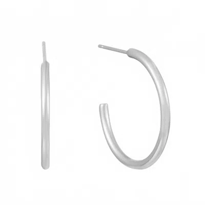 Sahira Jewelry Design Women's Serena Hoop Earrings In Silver In Metallic