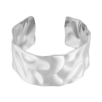 Sahira Jewelry Design Women's Shira Hammered Cuff In Silver