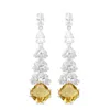 Sahira Jewelry Design Women's Soleil Cubic Zirconia Drop Earring In Silver In Multi
