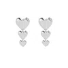Sahira Jewelry Design Women's Tori Heart Drop Earring In Silver In Metallic