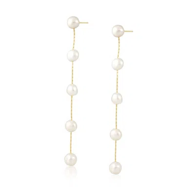 Sahira Valentina Pearl Drop Earrings In Pearl/gold In Multi
