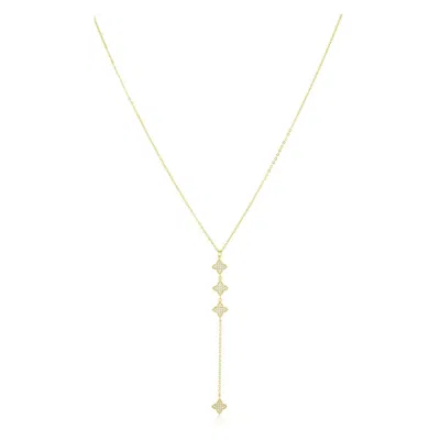 Sahira Women's Amanda Cubic Zirconia Lariat Necklace In Gold