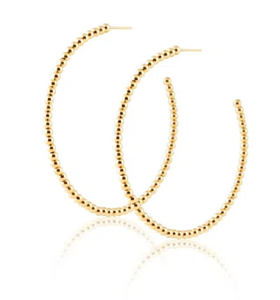 Sahira Women's Chelsea Beaded Hoop Earrings In Gold